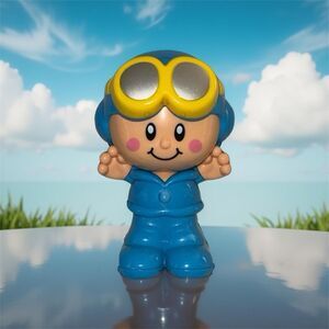 Little Learners Airplane Baby Kids Toy Jet Airplane Pilot Rattle Sounds B23